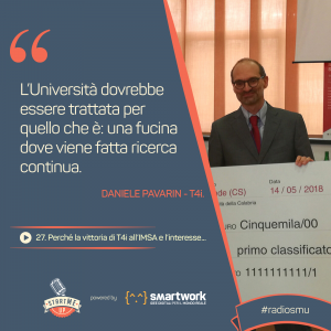 La citazione di Daniele su Università e New Space Economy