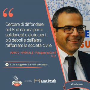 la citazione di Marco di Fondazione con il Sud sul Sud Italia