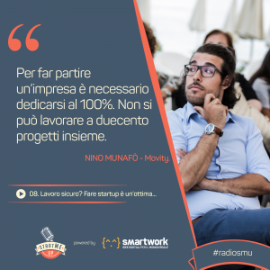 la citazione di Nino di Movity su startup e lavoro