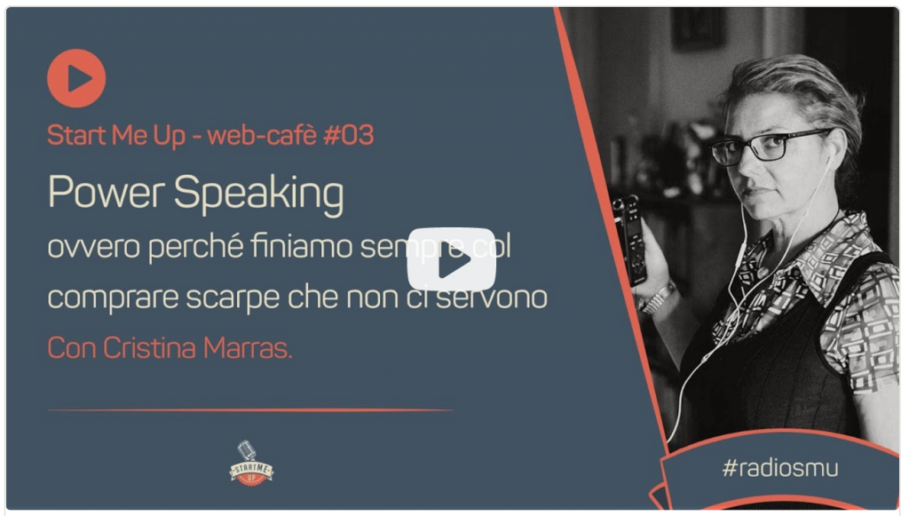 Link al video del webcafe sul public speaking