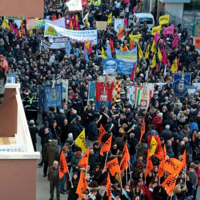 manifestazione di Foggia gennaio 2020