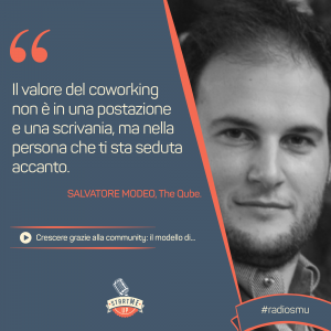 La citazione di Salvo sul ruolo della community e del coworking