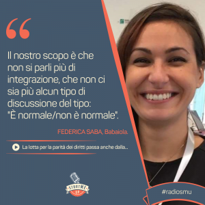 La citazione di Federica di Babaiola su integrazione