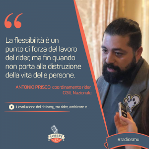 la dichiarazione di Antonio di Socialfood su Delivery