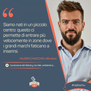 la dichiarazione di Valerio di Socialfood su Delivery